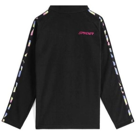 Spyder Speed Fleece Jacket Size Small Youth NWT $49 Black 1/2 Zip Pullover - Picture 2 of 11